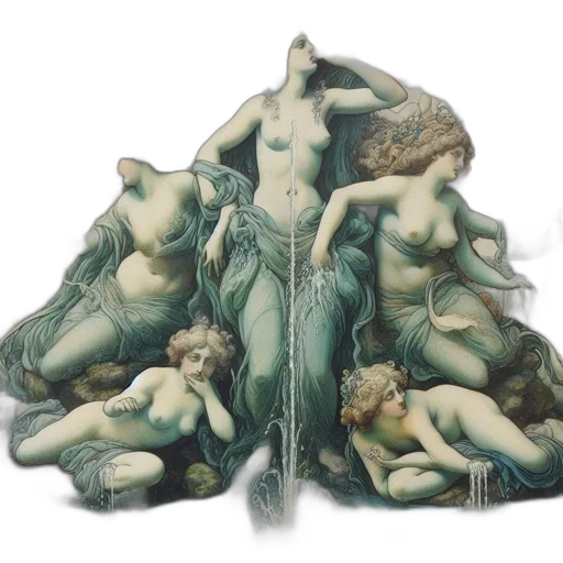 dress, concept art, fantasy art, oil painting transparent PNG cut-out
