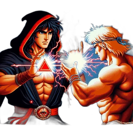 comic book art, concept art, pixel art, fantasy art transparent PNG cut-out