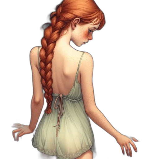 dress, jewelry, staff, fantasy art transparent PNG cut-out