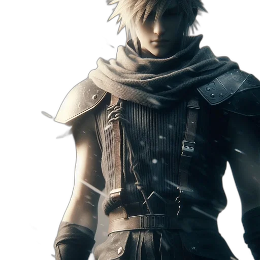 jacket, sword, weapon, concept art transparent PNG cut-out
