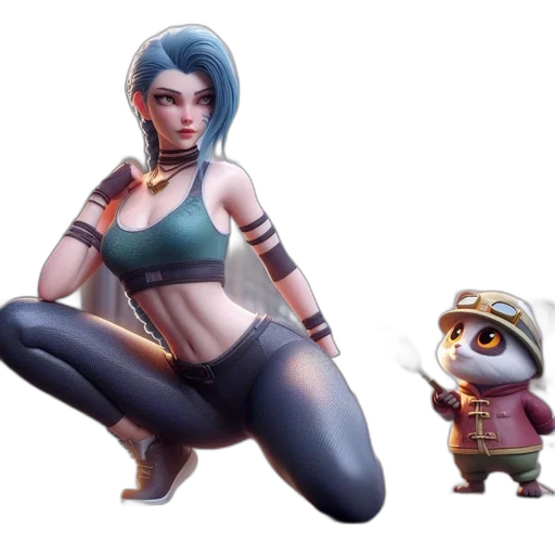 concept art, fantasy art, pixel art, 3d render transparent PNG cut-out
