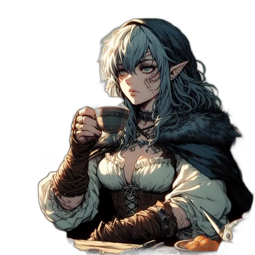 sword, weapon, staff, fantasy art transparent PNG cut-out