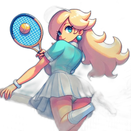 dress, staff, weapon, pixel art transparent PNG cut-out