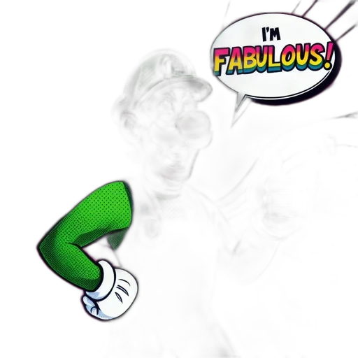 staff, shoes, mask, comic book art transparent PNG cut-out