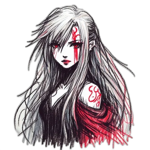 face, hair, creature, mask transparent PNG cut-out