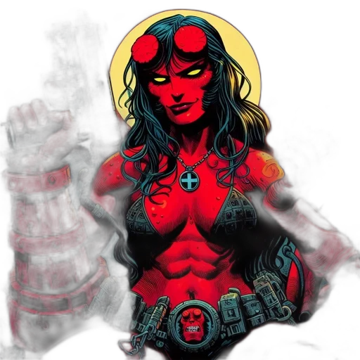 comic book art, concept art, fantasy art, pixel art transparent PNG cut-out