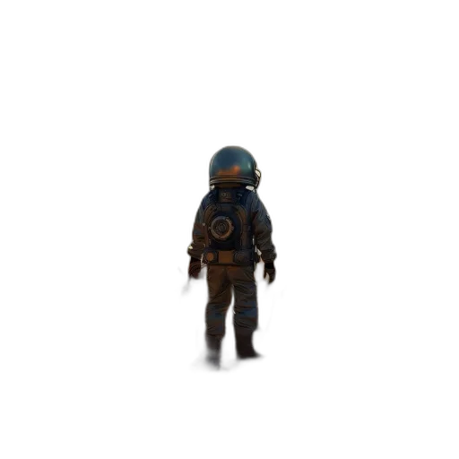 robot, staff, creature, jacket transparent PNG cut-out
