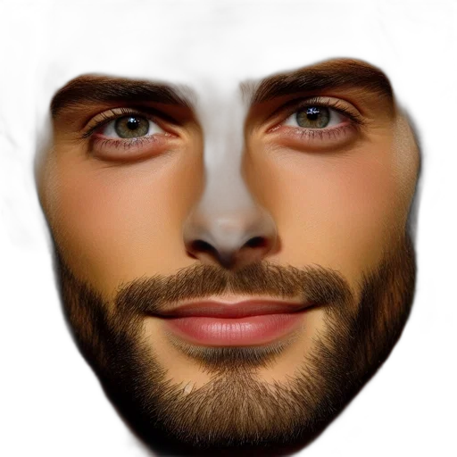 face, mask, hat, hair transparent PNG cut-out