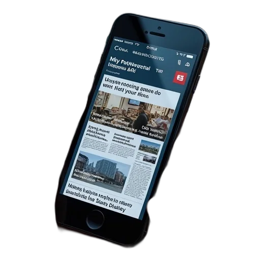 news, station, app, store transparent PNG cut-out
