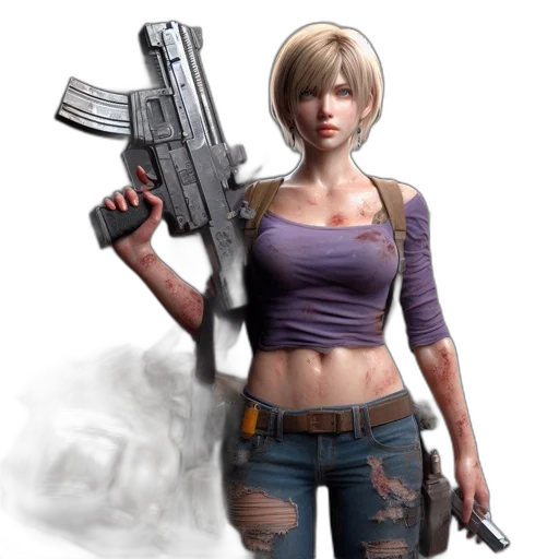 weapon, concept art, pixel art, photorealistic transparent PNG cut-out