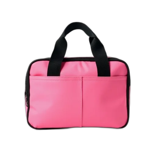 pink, insulated, lunch, bag transparent PNG cut-out