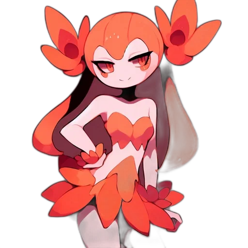 creature, flower, staff, animal transparent PNG cut-out