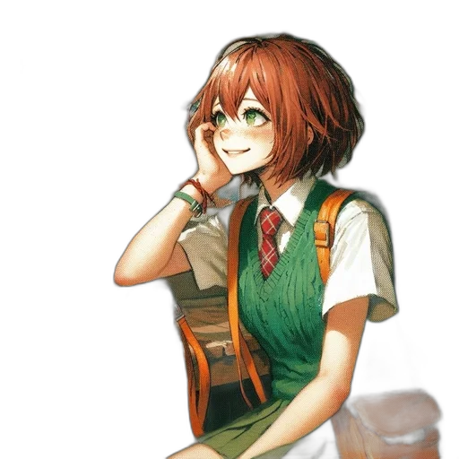 staff, dress, face, jacket transparent PNG cut-out