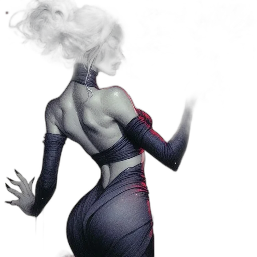 dress, mask, concept art, comic book art transparent PNG cut-out