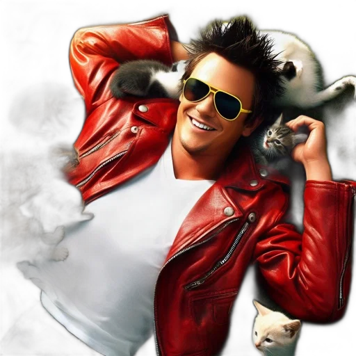 jacket, photorealistic, 3d render, concept art transparent PNG cut-out