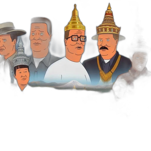 crown, staff, mask, hat transparent PNG cut-out