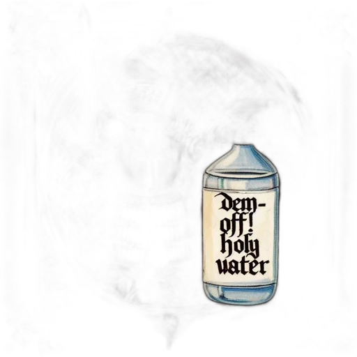 bottle, illustration, features, knight transparent PNG cut-out