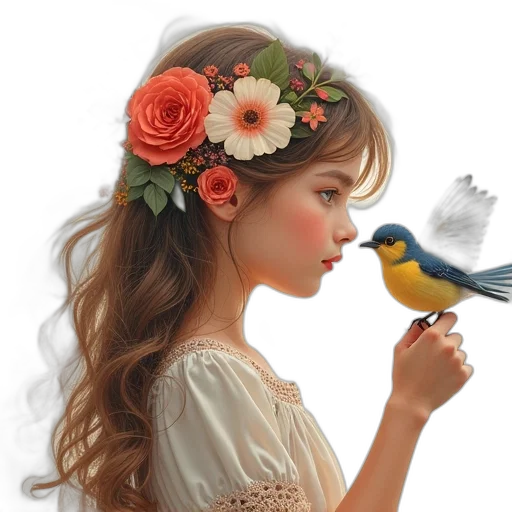 jewelry, crown, photorealistic, oil painting transparent PNG cut-out