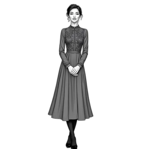 dress, staff, photorealistic, concept art transparent PNG cut-out