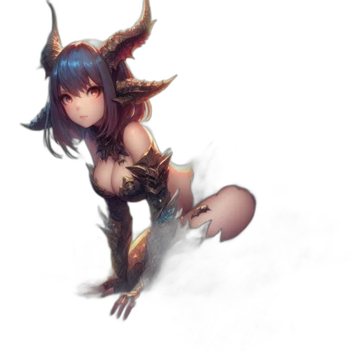 dragon, creature, staff, weapon transparent PNG cut-out