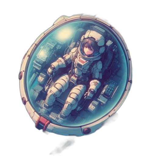 jacket, robot, mask, concept art transparent PNG cut-out