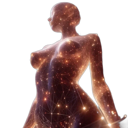 dress, robot, jewelry, staff transparent PNG cut-out