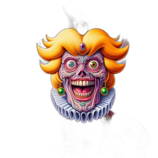 mask, face, creature, crown transparent PNG cut-out