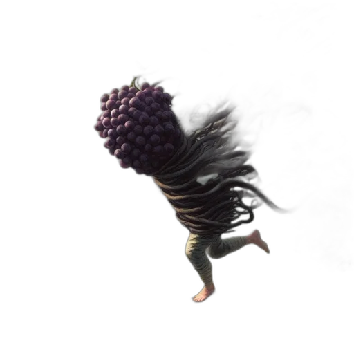 hair, creature, dragon, crown transparent PNG cut-out