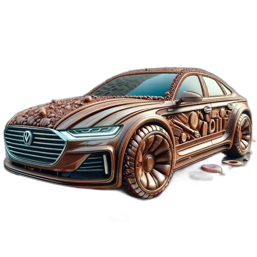 car, 3d render, concept art, photorealistic transparent PNG cut-out