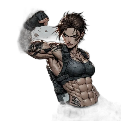 weapon, comic book art, concept art, cyberpunk transparent PNG cut-out