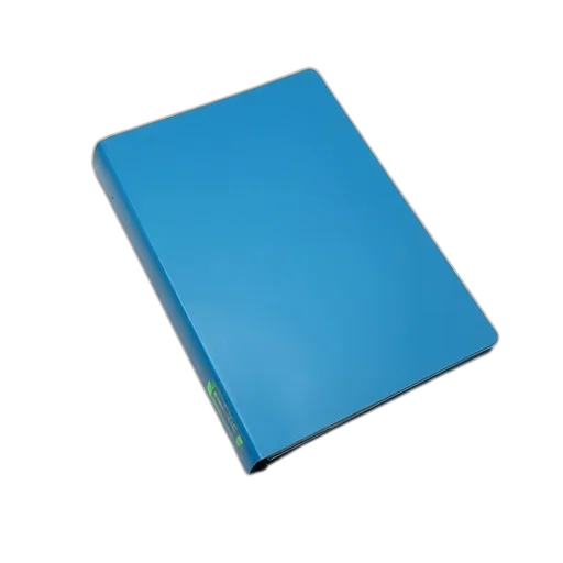 3d render, blue, binder, green transparent PNG cut-out