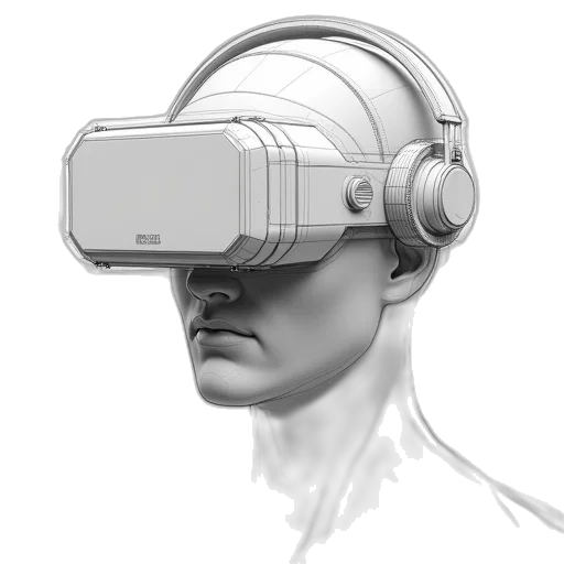 robot, mask, face, cyberpunk transparent PNG cut-out