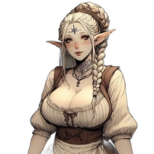 staff, dress, fantasy art, concept art transparent PNG cut-out