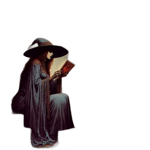 hat, staff, dress, umbrella transparent PNG cut-out