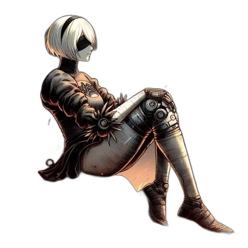 robot, sword, mask, weapon transparent PNG cut-out