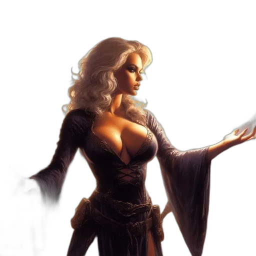 dress, fantasy art, concept art, comic book art transparent PNG cut-out