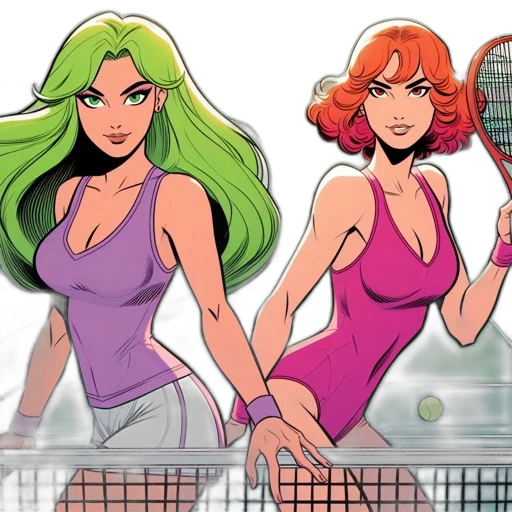 comic book art, concept art, cartoon, anime transparent PNG cut-out