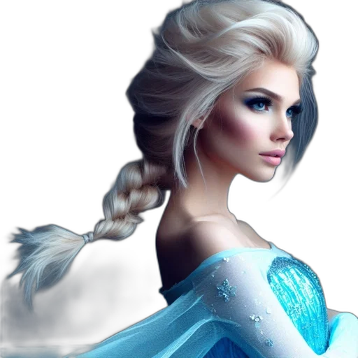 face, dress, crown, dragon transparent PNG cut-out