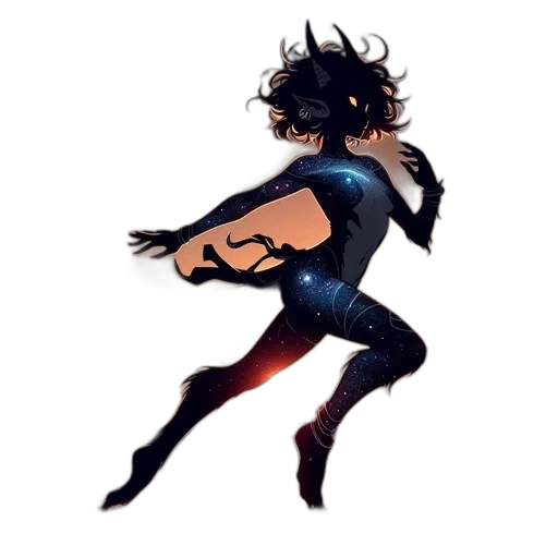 creature, mask, hair, dress transparent PNG cut-out