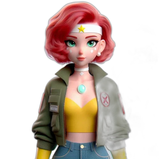 jacket, concept art, 3d render, comic book art transparent PNG cut-out