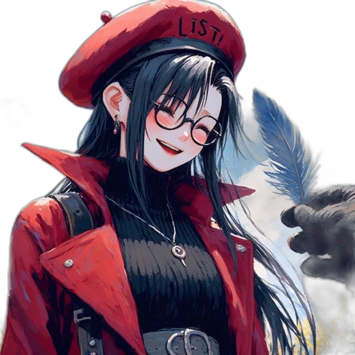staff, jacket, dragon, hat transparent PNG cut-out