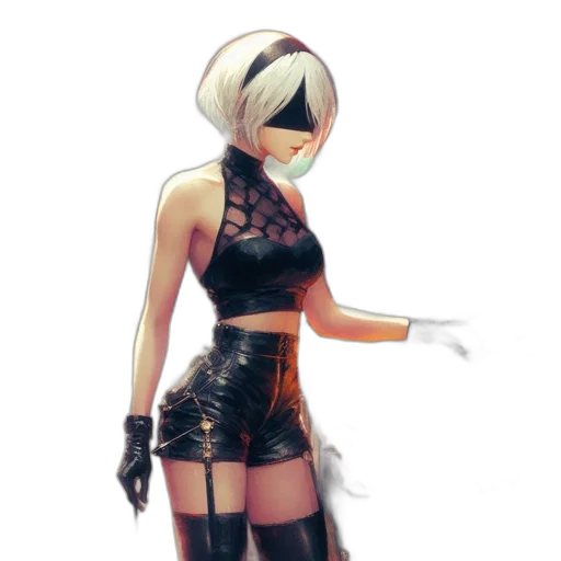 dress, mask, staff, weapon transparent PNG cut-out