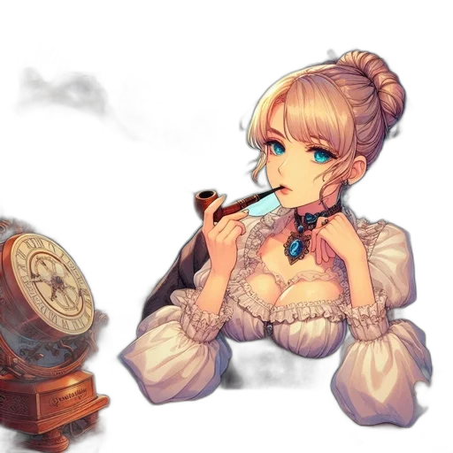 staff, dress, jewelry, face transparent PNG cut-out