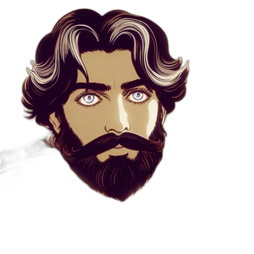 face, hair, cartoon, comic book art transparent PNG cut-out