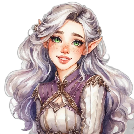 face, dress, staff, dragon transparent PNG cut-out
