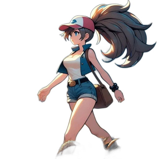 hat, staff, dress, weapon transparent PNG cut-out