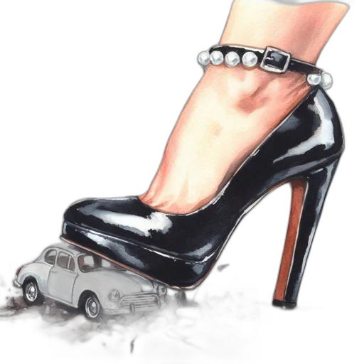 shoes, car, weapon, jewelry transparent PNG cut-out