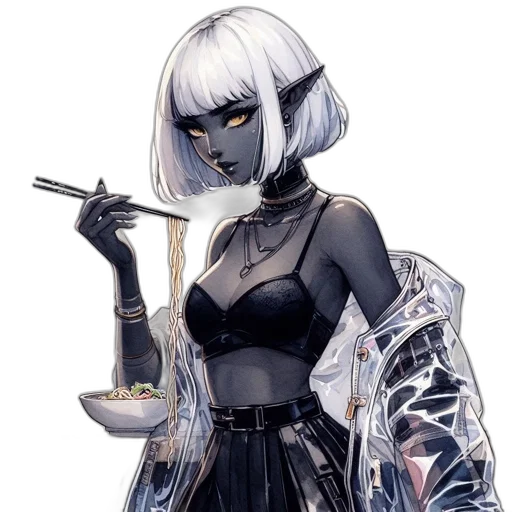 dress, staff, robot, mask transparent PNG cut-out