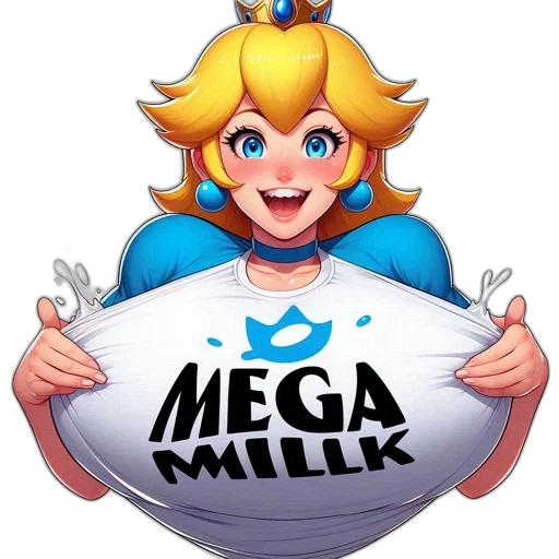 pixel art, concept art, princess, peach transparent PNG cut-out