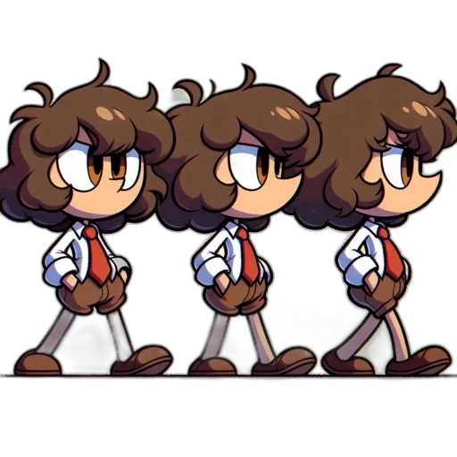 staff, jacket, hair, pixel art transparent PNG cut-out